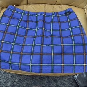 Obey Blue‎ Black Mini Pencil Skirt / NWOT